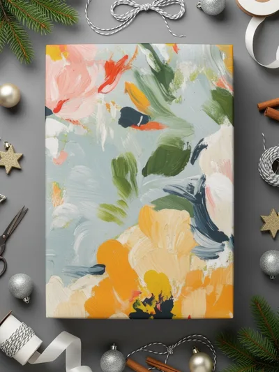 Seamless Impressionistic Floral Garden Painting Digital - Moore and Mountain