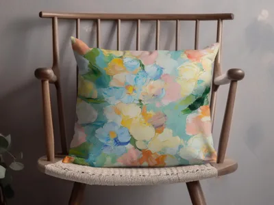Seamless Impressionistic Floral Pastel Tone Acrylic Fine Art - Moore and Mountain