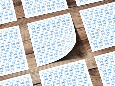 Blue Butterfly Printed Sheets for Arts and Crafts