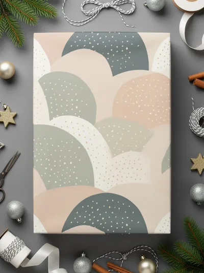 Festive Modern Design Gift Wrap Paper for Christmas Wrapping