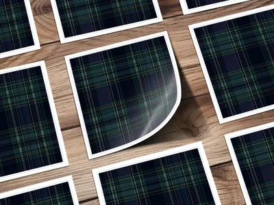 Seamless Navy Blue Tartan Pattern - Moore and Mountain