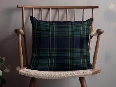 Seamless Navy Blue Tartan Pattern - Moore and Mountain