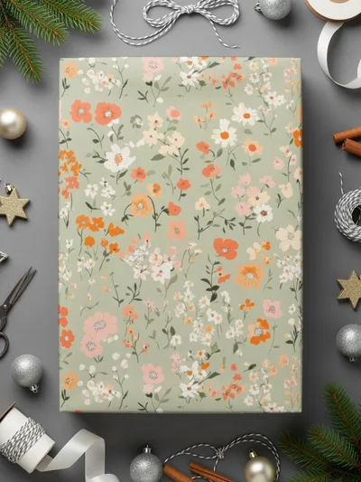 Seamless Pastel Ditsy Floral, Digital Paper, Floral Pattern, Flower Backgrounds, Scrapbook Paper, Fabric Design, Digital Download - Moore and Mountain