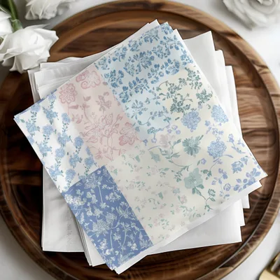 Floral Printed Fabric Squares for Crafting projects