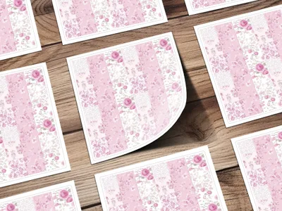 Beautiful Floral Pink Pattern Design Sheets Product
