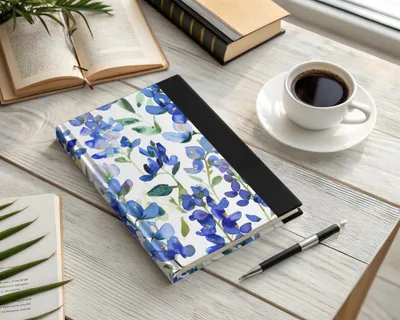 Spring Seamless Pattern Watercolor Bluebonnet Floral Pattern Beautiful Artistic Digital - Moore and Mountain