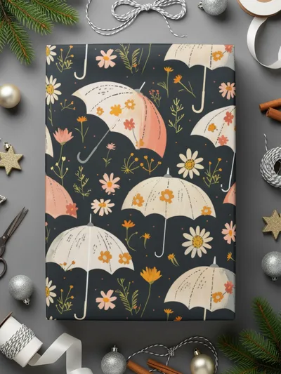 Seamless Spring Floral Umbrellas Seamless Pattern Lovely Design Digital - Moore and Mountain