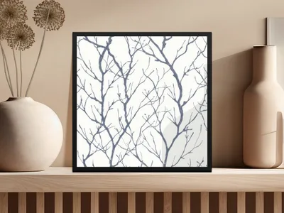 Seamless Tree Branch Pattern Digital Paper, Modern Background Digital Download, Printable Patterns for Crafts, Scrapbooking, Texture - Moore and Mountain