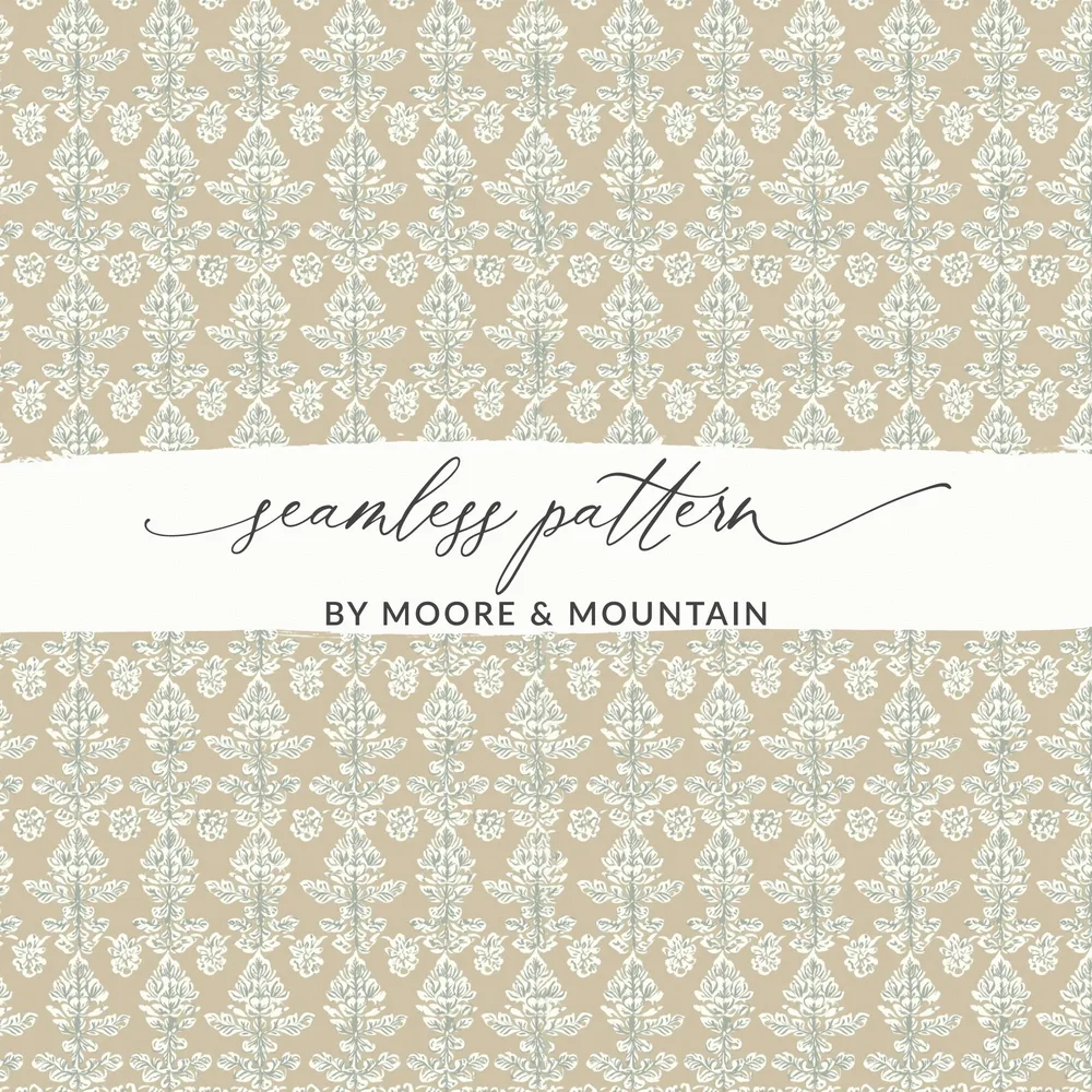 Seamless Pattern by Moore and Mountain decorative print