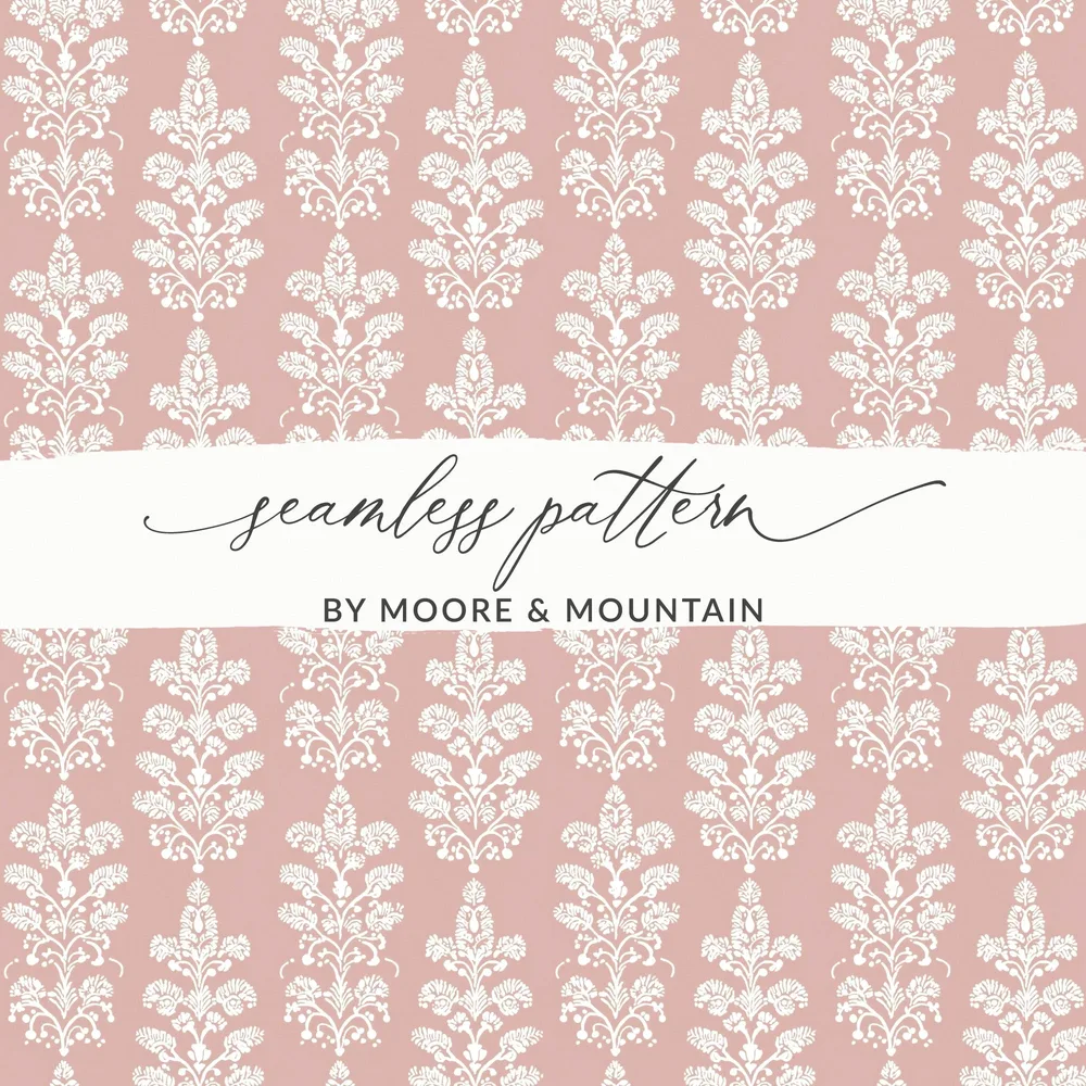 Elegant Pink and White Seamless Pattern Design