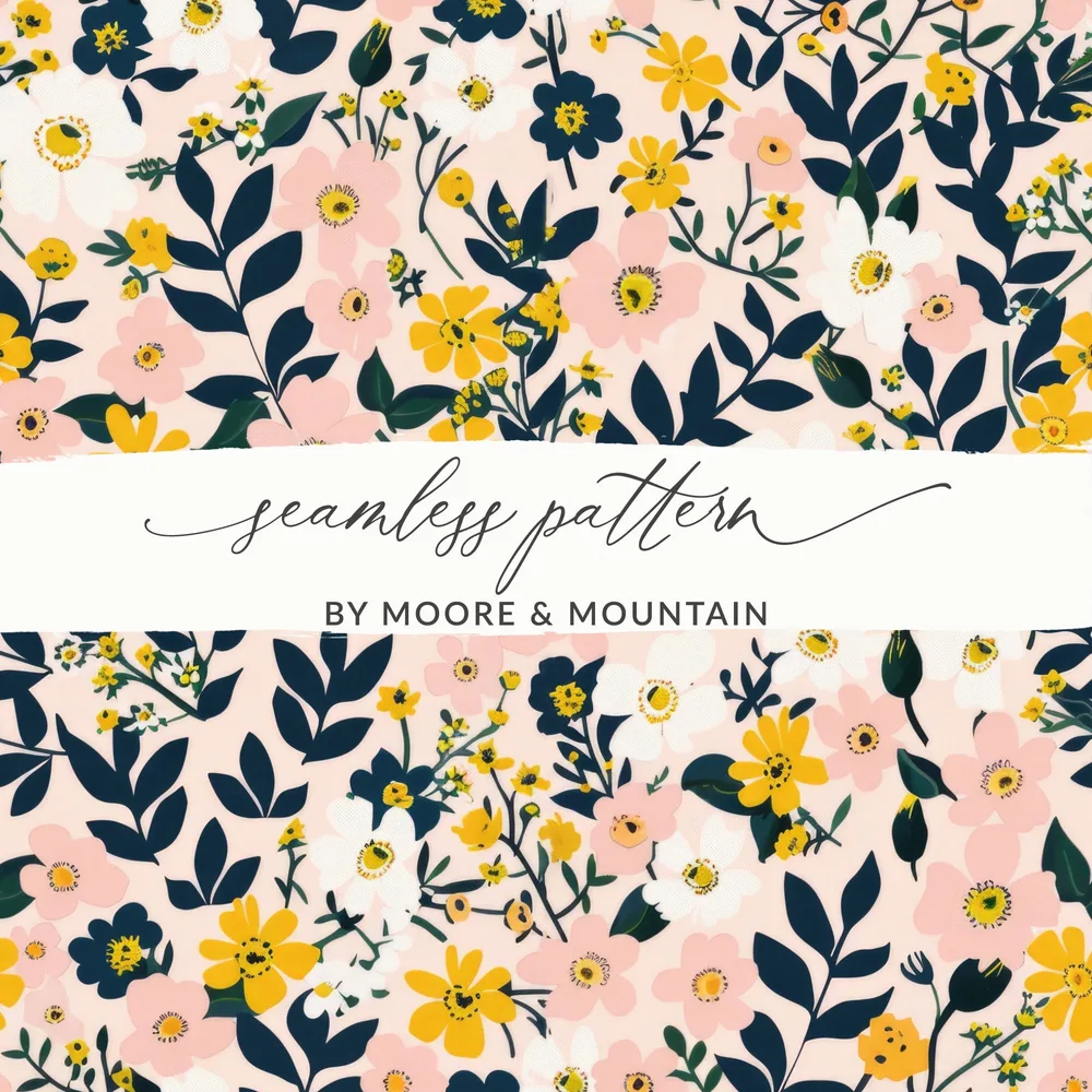 Floral Seamless Pattern by Moore & Mountain Design
