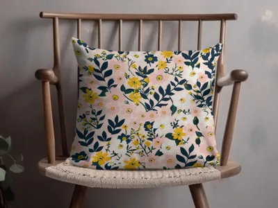 Vibrant Floral Pattern Decorative Pillow product