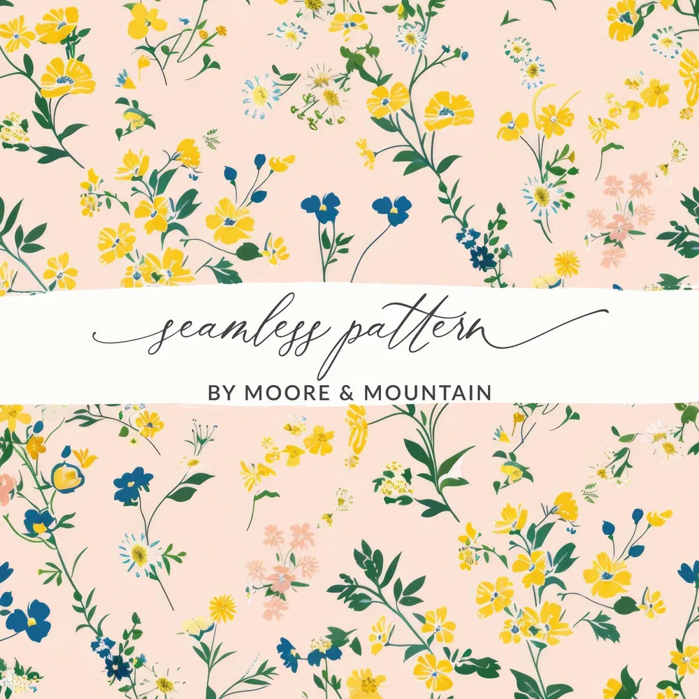 Floral Seamless Pattern by Moore & Mountain Print