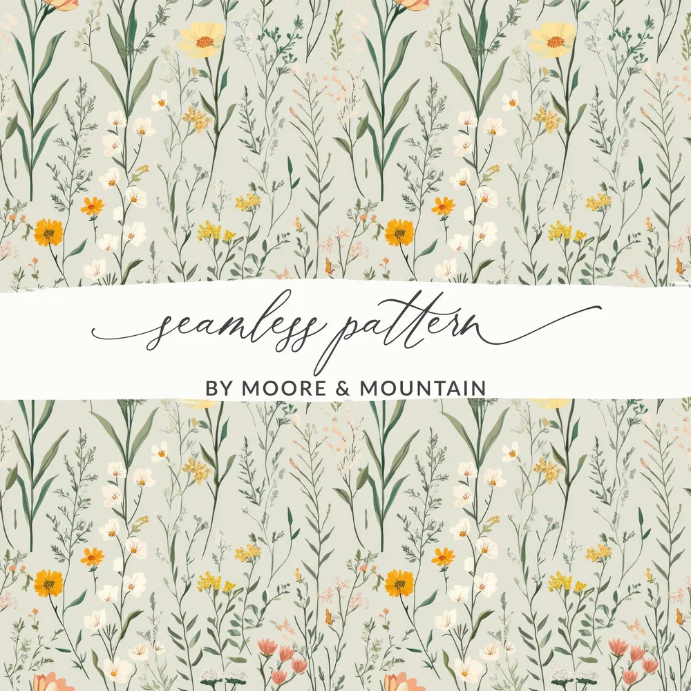 Seamless Pattern by Moore & Mountain Floral Design