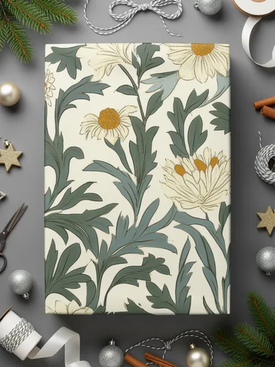 Seamless William Morris Pastel Floral Vines Background For Commercial Use - Moore and Mountain