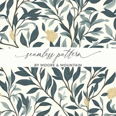 Seamless William Morris Vines Background For Commercial Use