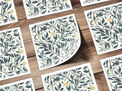 Seamless William Morris Vines Background For Commercial Use - Moore and Mountain