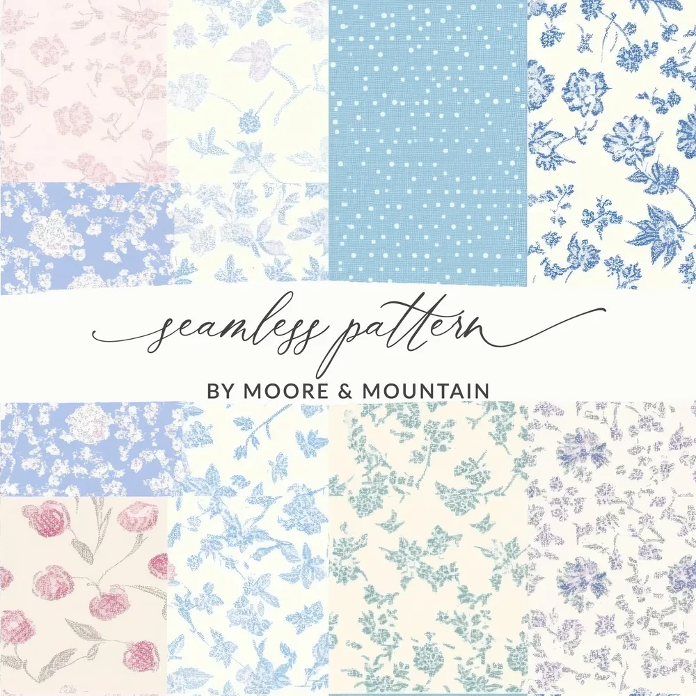 Seamless Pattern Collection by Moore & Mountain
