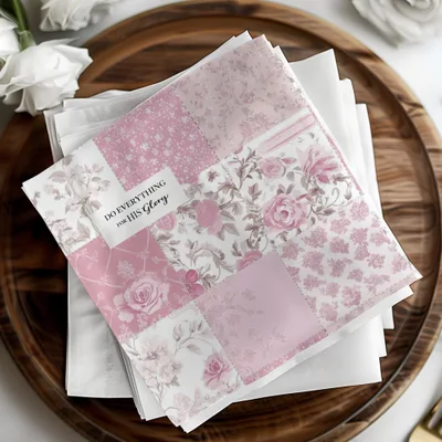 Do Everything For His Glory Pink Floral Decor Item