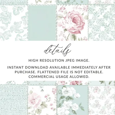 High Quality Floral Patterns JPEG for Commercial Use