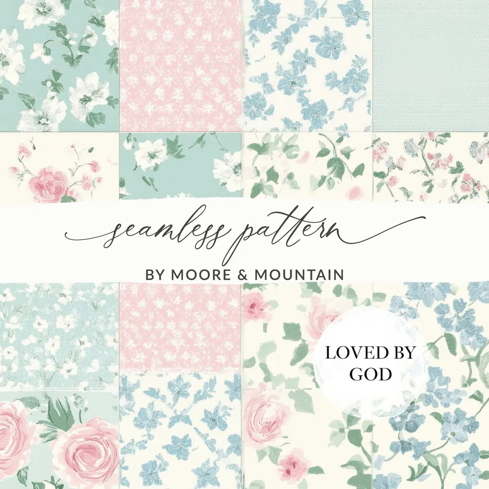 Floral Seamless Pattern By Moore and Mountain Designs
