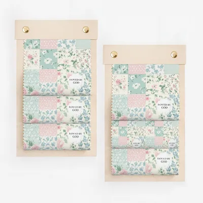 Floral Patchwork Design with Loved by God Inscription