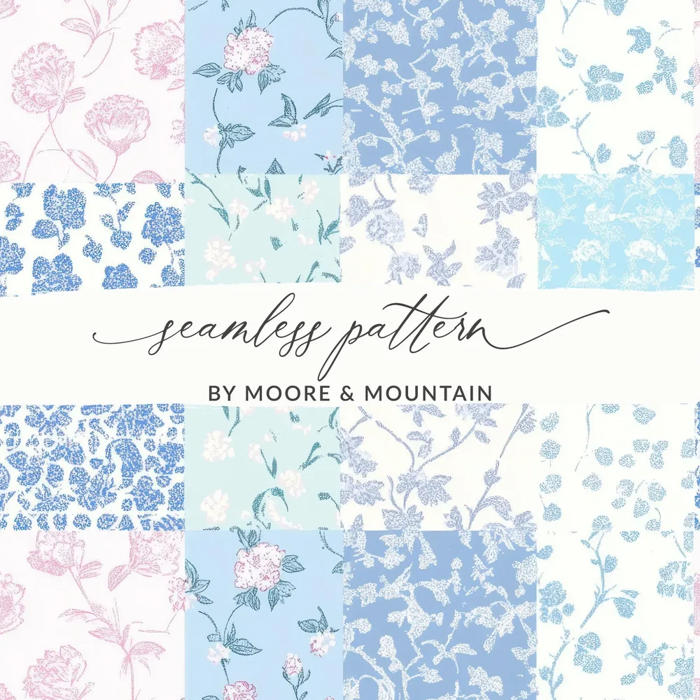 Beautiful Floral Seamless Pattern by Moore & Mountain