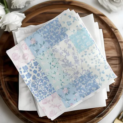 Floral Pastel Prints in Shades of Blue and Pink product