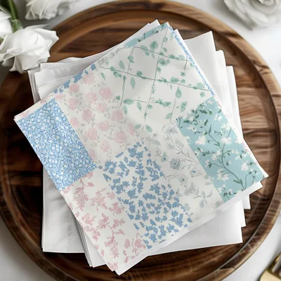 Floral Print Variety Set of Cloth Napkins Product