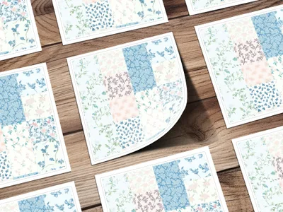 Vintage Design Floral Pattern Patchwork Sheet Product