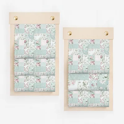Elegant Floral Patchwork Design Roller Blinds for Home Decor