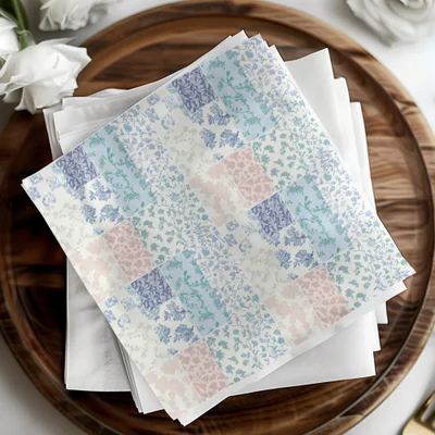 Beautiful Floral Patchwork Pattern Napkins Product