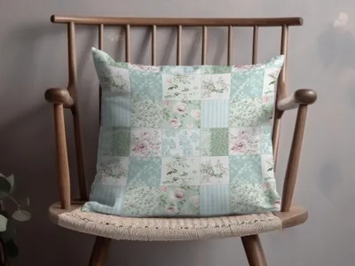 Vintage Floral Patchwork Decorative Cushion Pillow