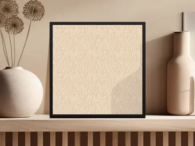 Modern Abstract Beige and White Wall Art Decor