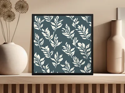 Elegant Monochrome Botanical Art Print for Home Decor
