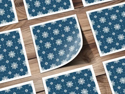 Snowflake Seamless Pattern, Christmas Digital Paper, Winter Festive Design, Holiday Background, Printable Texture, Commercial Use Digital - Moore and Mountain