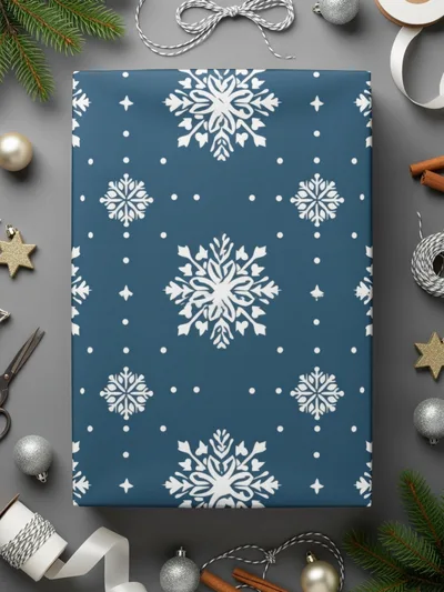 Snowflake Seamless Pattern, Christmas Digital Paper, Winter Festive Design, Holiday Background, Printable Texture, Commercial Use Digital - Moore and Mountain