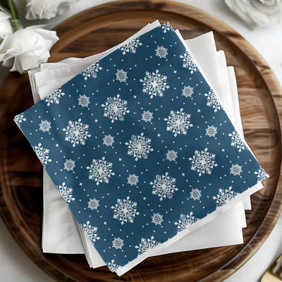Snowflake Seamless Pattern, Christmas Digital Paper, Winter Festive Design, Holiday Background, Printable Texture, Commercial Use Digital - Moore and Mountain