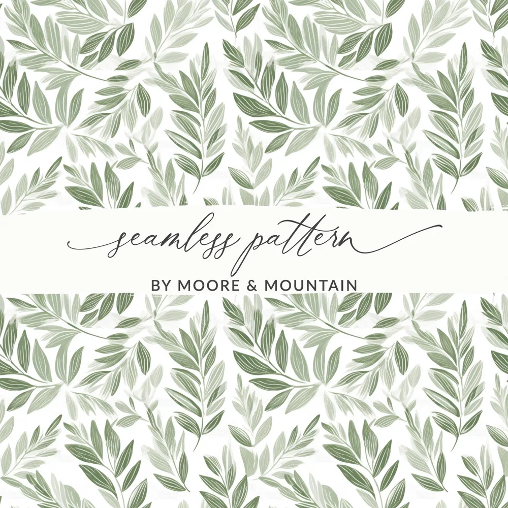 Seamless Leaf Pattern by Moore & Mountain Design
