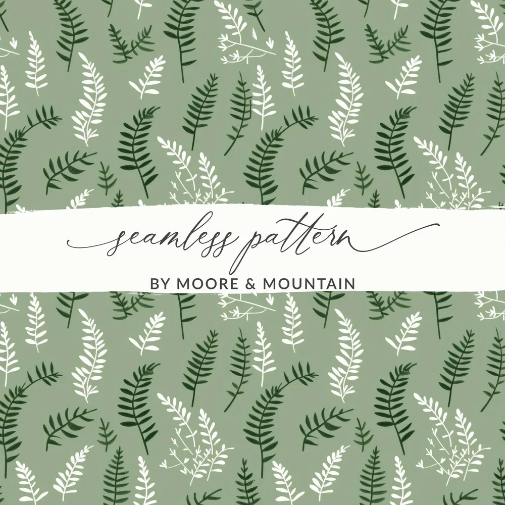 Seamless Leaf Pattern by Moore & Mountain product