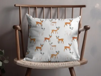 Spotted Deer Pattern Cute Animals Illustration Digital - Moore and Mountain