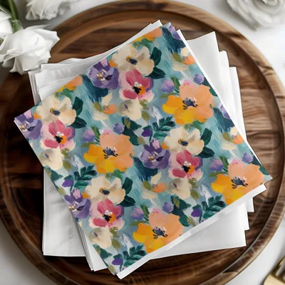 Spring Acrylic Floral Impressionistic Style Painting Digital - Moore and Mountain