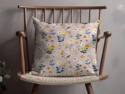 Floral Pattern Decorative Throw Pillow product