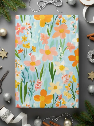 Spring Daffodil Seamless Floral Field With Colorful Spring Flowers Digital Art - Moore and Mountain