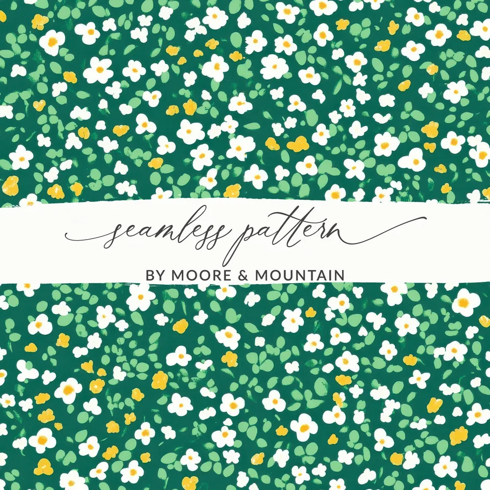 Vibrant Floral Seamless Pattern by Moore & Mountain