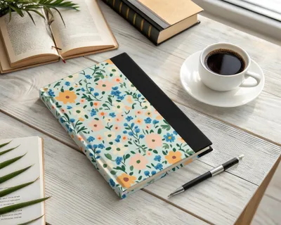 Floral Pattern Hardcover Notebook for Enhanced Productivity