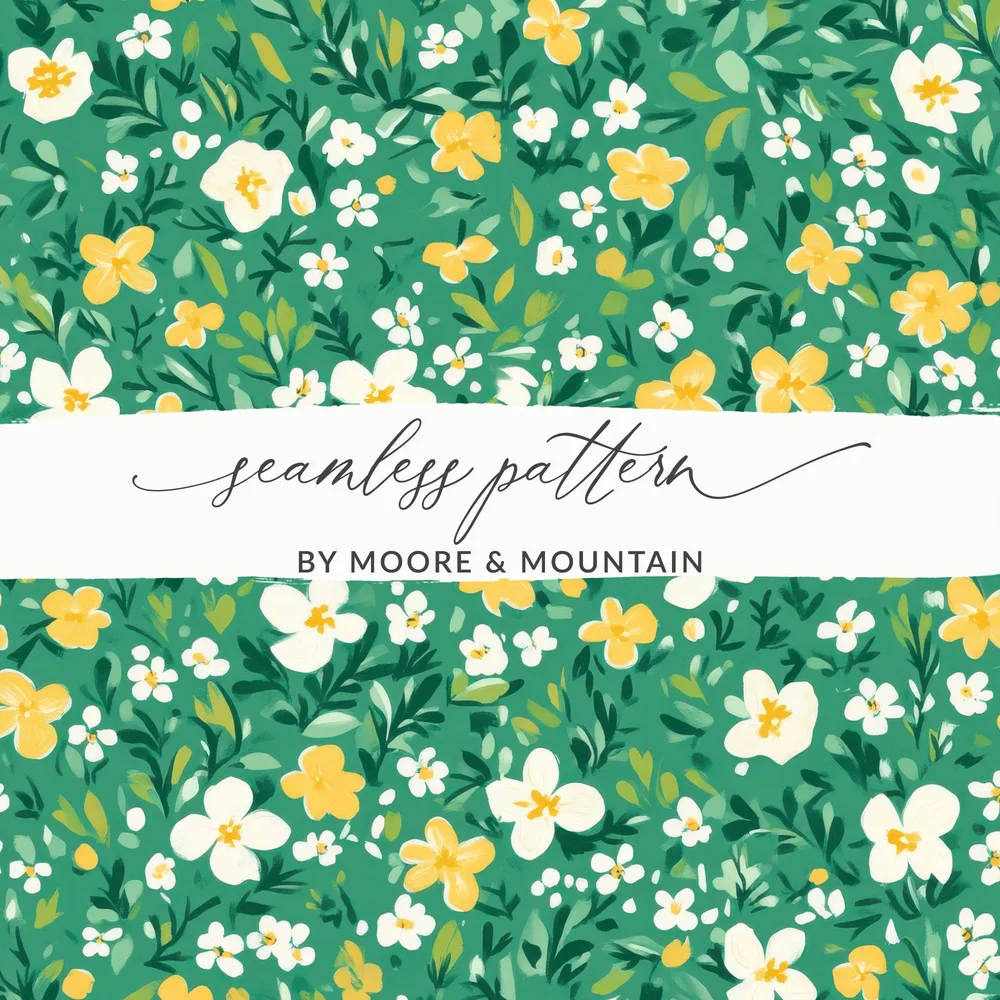 Seamless Floral Pattern by Moore and Mountain Design