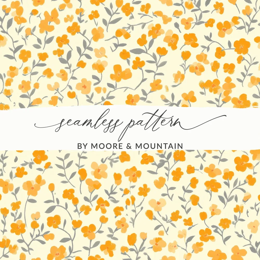 Floral Seamless Pattern by Moore & Mountain Design