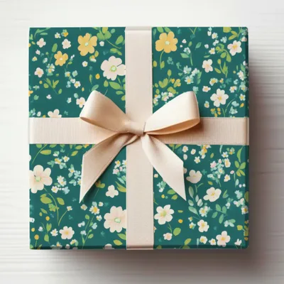 Elegant Floral Pattern Gift Wrap Perfect for Any Occasion