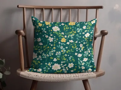 Floral Pattern Throw Pillow for Stylish Home Decor